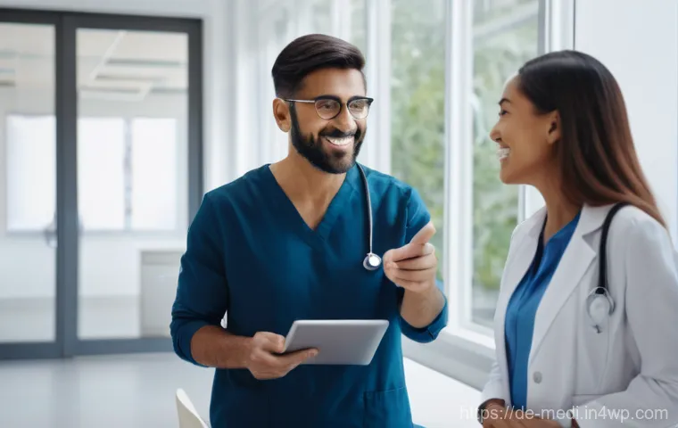 원격의료 서비스의 효과적인 캠페인 기획 - **Trust in Digital Healthcare:**
A vibrant, professional medium shot of a diverse group of adult...